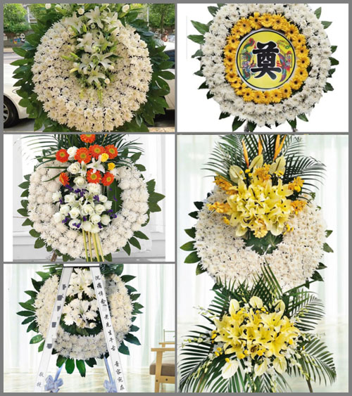 山东济宁汶上县南旺镇寺前二村花圈速递
